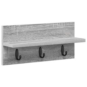 vidaXL Wandmontierter nachttisch Graues Sonoma 40 x 10,5 x 18 cm
