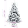 vidaXL K&uuml;nstlicher Weihnachtsbaum mit 300 LEDs Wei&szlig; 240 cm PE und PVC