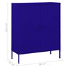 vidaXL Lagerschrank Marineblau 80x35x101,5 cm Stahl