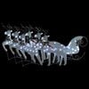 vidaXL Rentier mit Schlitten Weihnachtsdekoration 140LEDs Outdoor Wei&szlig;