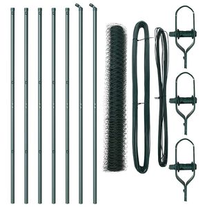 vidaXL Zaunpfosten Gr&uuml;n