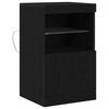 vidaXL LED-Sideboard Schwarz Eichen-Optik 41 x 37 x 67 cm