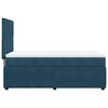 vidaXL Boxspringbett mit Matratze Blau 90x190 cm Samt