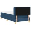 vidaXL Boxspringbett mit Matratze mit Kopfteil Blau 200 x 80 cm Stoff