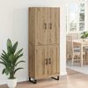 vidaXL Highboard 2 pcs Artisan-Eiche 69,5 x 34 x 180 cm