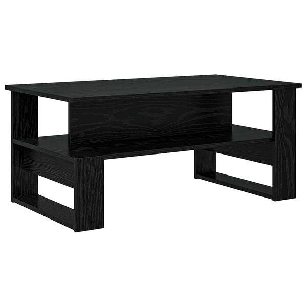 vidaXL Couchtisch Schwarz Eichen-Optik 90 x 50 x 40 cm Holzwerkstoff