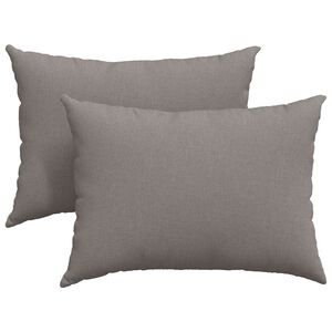 vidaXL Sofakissen 2 pcs Taupe 70 x 50 cm Stoff