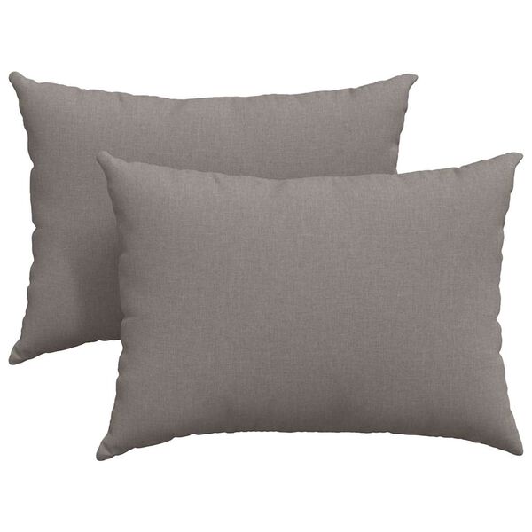 vidaXL Sofakissen 2 pcs Taupe 70 x 50 cm Stoff