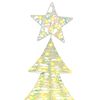 vidaXL Weihnachtsbaum mit 240 LEDs Warmwei&szlig; 180 cm PET