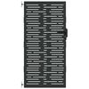 vidaXL Gartentor 85 x 175 cm Pulverbeschichteter Stahl Abschlie&szlig;bar