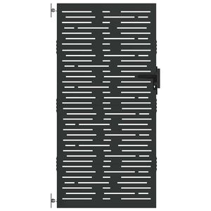 vidaXL Gartentor 85 x 175 cm Pulverbeschichteter Stahl Abschlie&szlig;bar