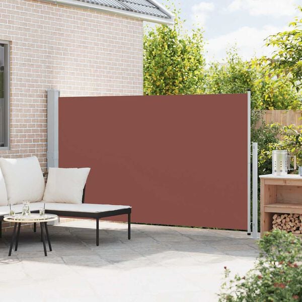 vidaXL Seitenmarkise Ausziehbar 180x300 cm Braun