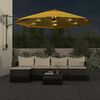 vidaXL Wand-Sonnenschirm mit LEDs Gelb 290 cm