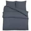vidaXL Bettw&auml;sche-Set Anthrazit 220x240 cm Leichte Mikrofaser
