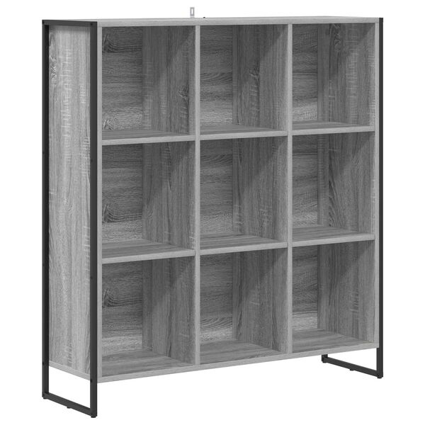 vidaXL B&uuml;cherregal Graues Sonoma 99,5 x 30 x 108,5 cm Holzwerkstoff
