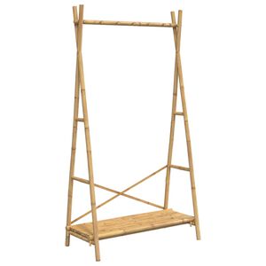 vidaXL Kleiderst&auml;nder mit Ablage 102x50x190 cm Bambus