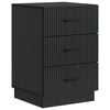 vidaXL Nachttisch Schwarz 43 x 41 x 63,5 cm Holzwerkstoff