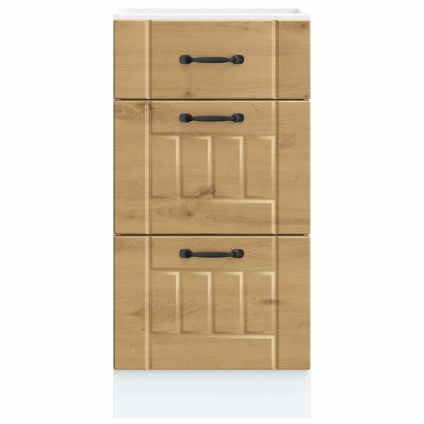 vidaXL Küchen-Unterschrank Lucca Artisan-Eiche Holzwerkstoff