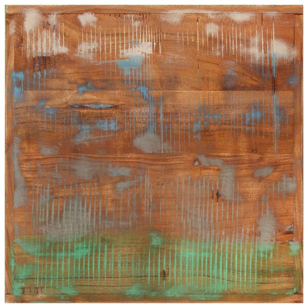 vidaXL Bartisch 55x55x107 cm Altholz Massiv und Eisen