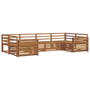 vidaXL Outdoor-Sofagarnitur 6 pcs Natur