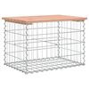 vidaXL Gartenbank aus Gabionen 63x44x42 cm Massivholz Douglasie