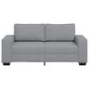 vidaXL 2-Sitzer-Sofa Hellgrau 180x77x82 cm Stoff