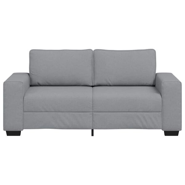 vidaXL 2-Sitzer-Sofa Hellgrau 180x77x82 cm Stoff