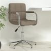 vidaXL Bürostuhl Drehbar Taupe Stoff