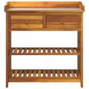 vidaXL Garten-Schrank Braun 93 x 41,5 x 98 cm Massivholz Akazie