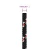 vidaXL Bootsseil Schwarz 4 mm 50 m Polypropylen