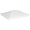 vidaXL Pavillondach 270 g/m&sup2; 4x3 m Wei&szlig;