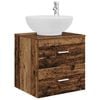 vidaXL Wandmontierte Waschtisch Altholz 49,5 x 44,5 x 66,5 cm