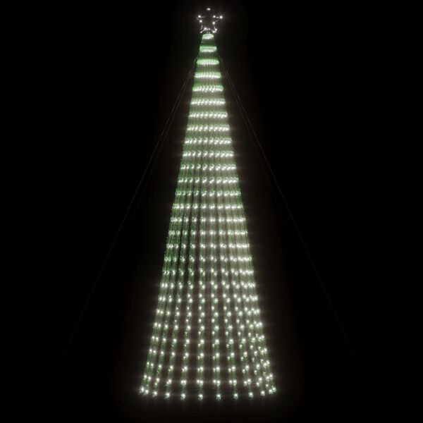 vidaXL LED Weihnachtsbaum 688 LEDs Kaltwei&szlig; 300 cm