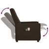 vidaXL Massagesessel Elektrisch Dunkelbraun Stoff