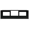 vidaXL Couchtisch Schwarz 110x50x34 cm Massivholz Kiefer