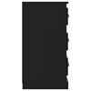 vidaXL Sideboard Schwarz 70x35,5x67,5 cm Holzwerkstoff