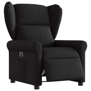 vidaXL Relaxsessel Elektrisch Schwarz Stoff