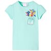 Kinder-T-Shirt Helles Minzgr&uuml;n 92