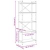 vidaXL B&uuml;cherregal Artisan-Eiche 60 x 30 x 155 cm Holzwerkstoff