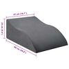 vidaXL Beinkissen Grau 68 x 41 x 24 cm