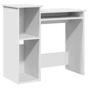 vidaXL Schreibtisch mit Regalen Wei&szlig; 84x40x78 cm Holzwerkstoff
