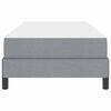 vidaXL Boxspringbett mit Matratze Hellgrau 90 x 190 cm Stoff
