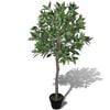 vidaXL K&uuml;nstlicher Lorbeerbaum mit Topf 120 cm