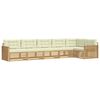 vidaXL Outdoor-Sofagarnitur 6 Stk. Wei&szlig; und Creme Polyester