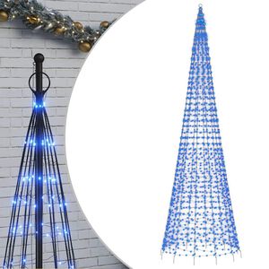 vidaXL LED-Weihnachtsbaum 1534 LEDs Blau 500 cm