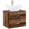 vidaXL Badezimmerm&ouml;bel-Set Altholz Holzwerkstoff