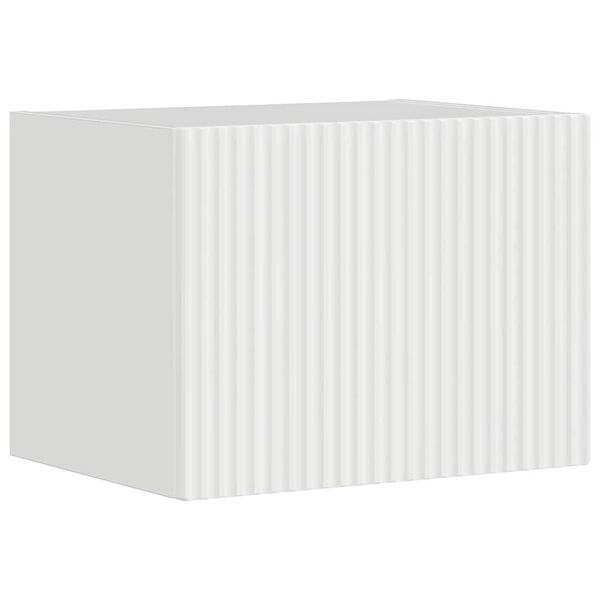 vidaXL TV-Wandschrank Gl&auml;nzend Wei&szlig; 60 x 31 x 29,5 cm Holzwerkstoff