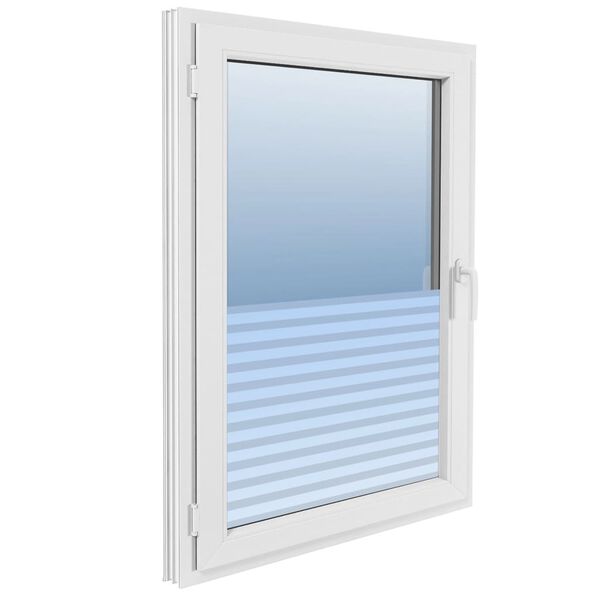 vidaXL Fensterfolie Matt Streifen-Design 0,9x10 m PVC