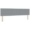 vidaXL Boxspringbett mit Matratze Hellgrau 200 x 200 cm Polyester