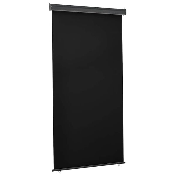 vidaXL Balkon-Seitenmarkise 125x250 cm Schwarz